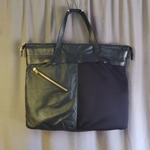 Tim Coppens Leather master - piece Tote Bag Black